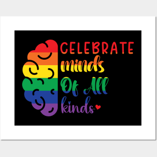 Celebrate Minds Of All Kinds Posters and Art